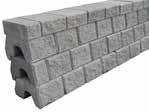 Topplate cm hj/ende xx, kilo Mini Støttemur Glatt og struktur grå Muren har likt utseende og