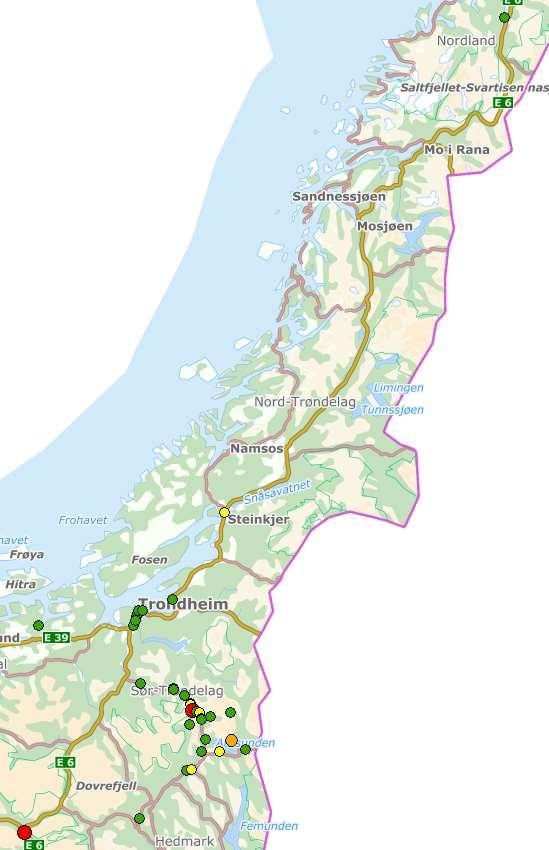 Øvrige kommuner i Sør- Trøndelag 12 % Øvrige fylker 20 % Røros 14 % Trondheim 17 % Holtålen 37 % 1) I perioden 2006-2015 er det i Norge registrert 35 ulykker der en Holtåling er innblandet.