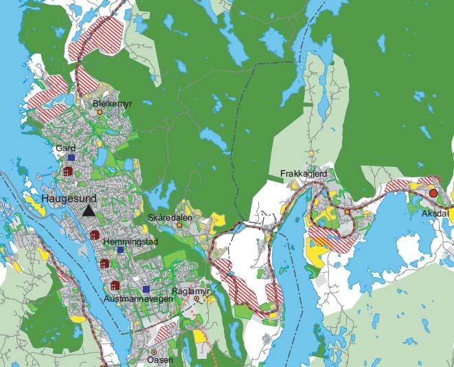 1. INNLEDNING 1.1. Bakgrunn Rogaland og Hordaland fylkeskommuner, kommunene på Haugalandet og statlige etater samarbeider om revisjon av Regional plan for areal og transport på Haugalandet.