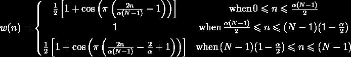 Vindusfunksjoner Det finnes mange typer vindusfunksjoner. Ofte defineres de i D og utvides til 2D ved matrisemultiplikasjon.