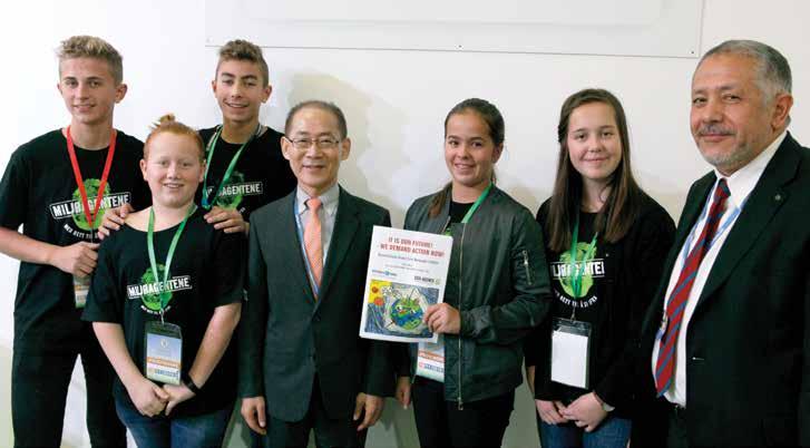 RÅD OG UTVALG Barnas Klimapanel møter FNs klimapanel i Marrakech. Barnas Klimapanel Barnas Klimapanel er et panel bestående av åtte miljøagenter som ble formelt stiftet våren 2015.