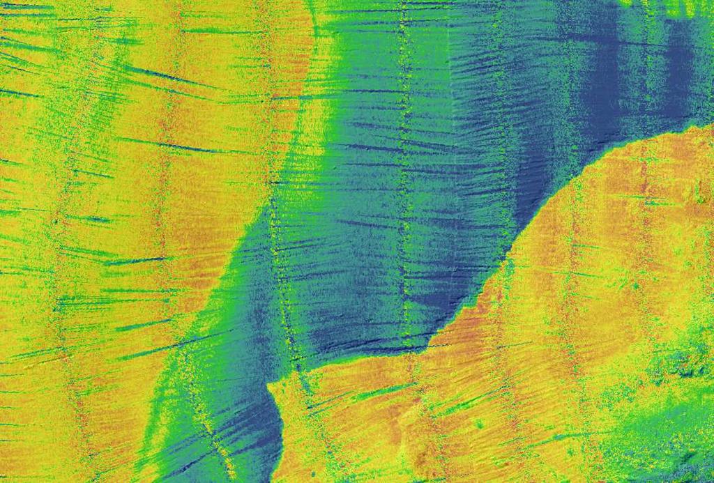 200 m Finere sedimenter Grovere sedimenter