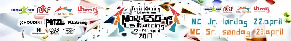 Resultat Norgescup Ledklatring Tyrili Klatring Lillehammer 22.-23 april 2017 Resultatstatus: Godkjent (ingen protester).