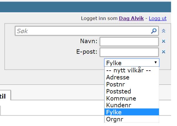 Klikk på Aktører i grå menylinje. Velg Legg til i neste grå menylinje. Velg Kontrollforetak i neste grå menylinje.