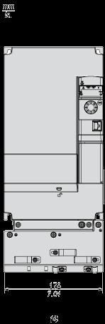 (1) Right view (2) Front view (3) Right view with EMC plate (4)