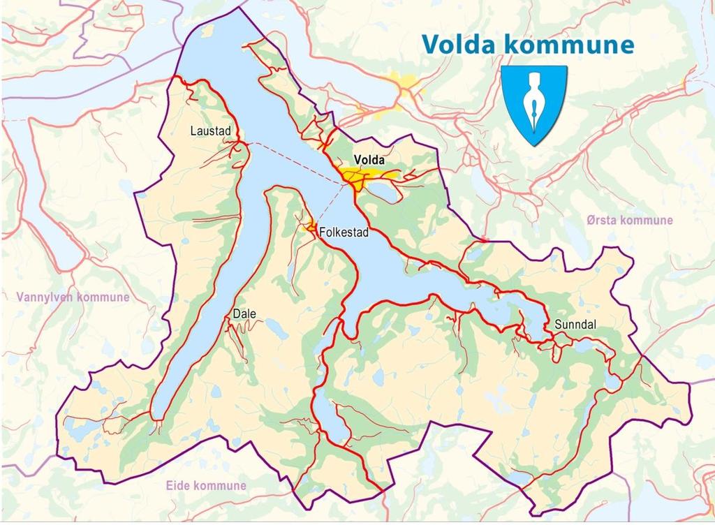 DEL 1: Forvaltningsplan for statlig sikra friluftslivsområde Volda kommune for 2014-2018 Fakta om kommunen pr 26.02.