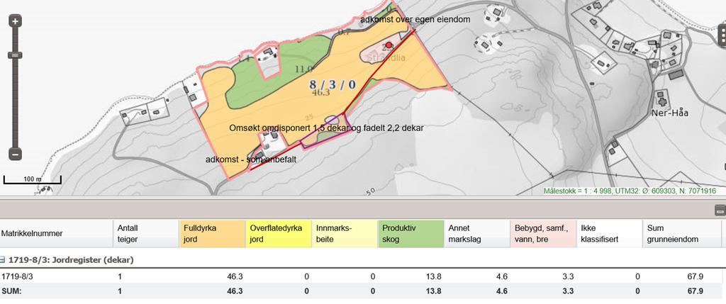 Innherred samkommune - Landbruk og naturforvaltningen Side 4 av 10 Opprinnelig saksfremlegg: Landbrukssjefens vedtak Med hjemmel i Jordlovens 9, Landbruksdepartementets rundskriv M-1/2013 og M-6/2003