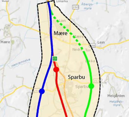 planprogram for E6 Åsen nord Mære.