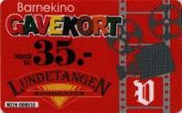 2 3 Lundetangen Skien GAVEKORT kr 35,-, rød 2 GaveKort kr 50,-, sort 3 GaveKort kr 00,-, sort 2 3 Lørenskog kino Lørenskog VERDIKORT Lørenskog Hus logo, hvitt/grågrønt 2 Gavekort kinosnacks og