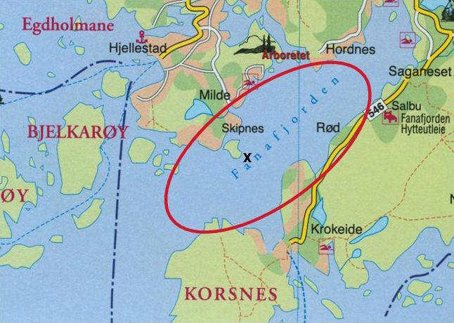 7. BANEOMRÅDE Alle klasser seiler på samme bane i Fanafjorden. Klassene Europa, Laser, Snipe og 29 er seiler et litt lengre løp enn klassene Zoom8 og Optimist (se seilingsbestemmelsenes pkt. 8. Løpet.