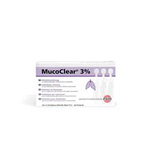 MUCOCLEAR STERILT SALTVANN 3% 4ML MucoClear 3% (Hypertonisk saltvann) for inhalasjon til slimmobilisering i