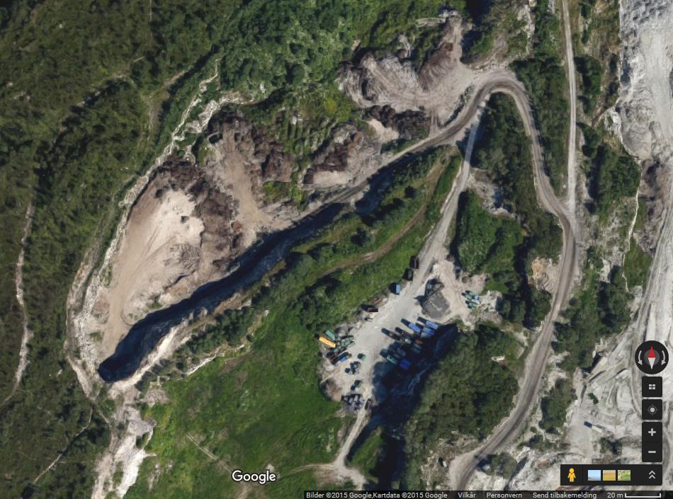 Ørndalen avfallsdeponier. Figur 13: Flyfoto av Ørndalen avfallsdeponi.