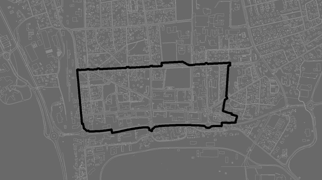 Forslag til plangrense med kvartalet Husbyjordet som egen plan 7.