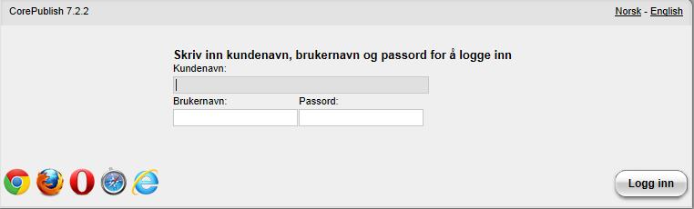 Komme i gang 2 Komme i gang 2.1 Søke tilgang For å kunne bruke CorePublish og publisere innhold på UiS sine nettsider, må du ha gjennomført introduksjonskurs i Corepublish. Kurskalender finner du her.