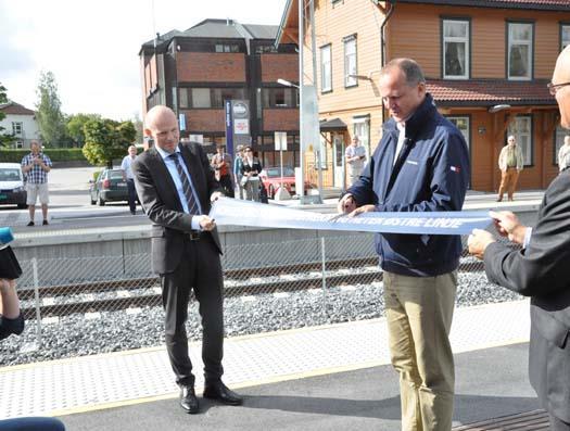 Åpning av ERTMS ved statsråd Solvik-Olsen. Foto: Ronald Holmstrøm Bærekraftig utvikling.