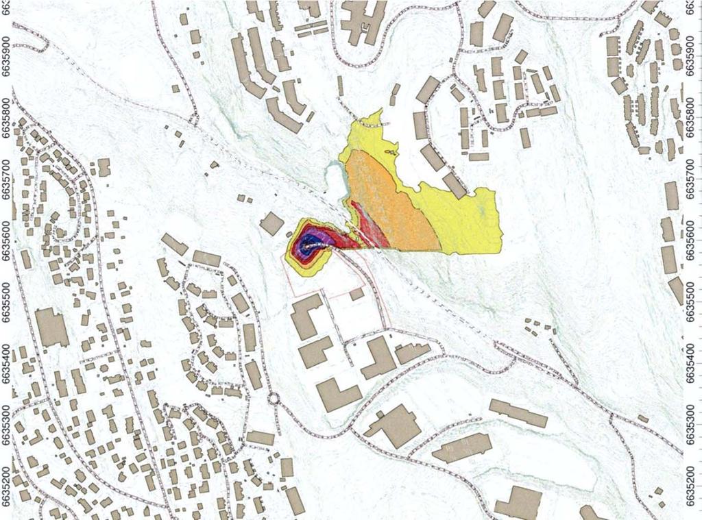 Støy i anleggsperioden Bjørnerud Støysonekart ved tunneldriving fra Bjørnerud