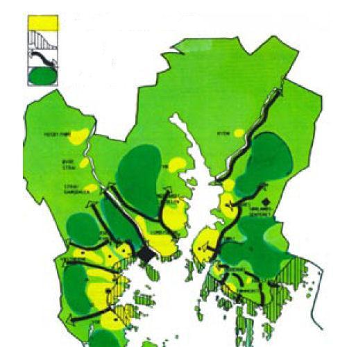 Planlegging av bymarkene Kristiansand grønnstrukturanalyse og senere inntegning av markagrense i kommuneplanen Bodø kommunedelplan for Bodømarka etter PBL Lange