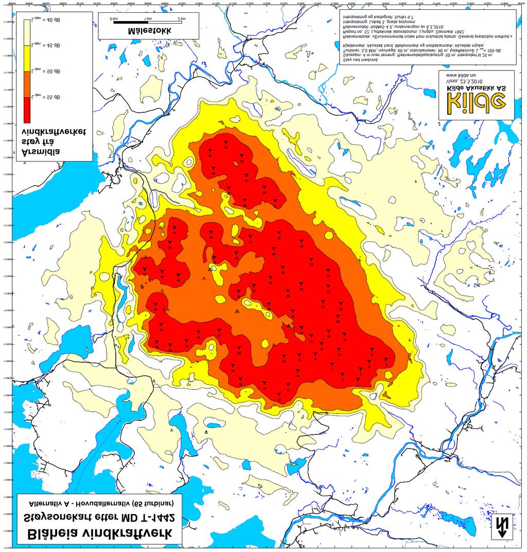 opplysningene fra Roan og Osen kommuner, regnet at samtlige bygninger innenfor støysonene er fritidsboliger. 2 fritidsboliger vil ligge i områder med støy over L den = 55 db (rød sone).