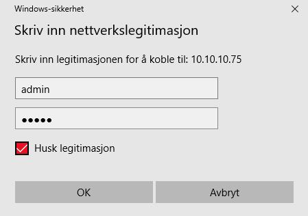 Tilgang til USB harddisk fra Windows 1. Trykk Windows tast + R og skriv inn \\19.168.10.1 og trykk enter.