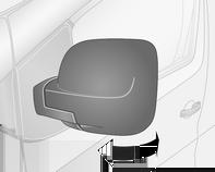 Fellbare speil Avhengig av versjon kan utvendige speil automatisk klappes sammen i parkeringsposisjon når bilen låses. Se brukerhåndboken for infotainmentsystemet for mer informasjon.