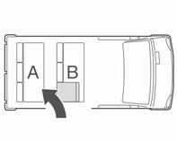 Setene må alltid fjernes gjennom skyvedøren på siden (ikke gjennom bakdørene/bakluken). Setene i 2. rad 