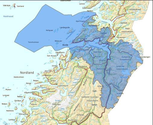 Oversikt over miljøutfordringer i Vannområde Skjerstadfjorden Vannområde Skjerstadfjorden Kommuner Miljøutfordringer Bodø Redusert eller endret Fauske vannføring og