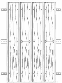 10. UNDERLAG FOR LODDRETT MONTERING To lag Cedral Panel monteres loddrett med 30 mm overlapp på begge sider.
