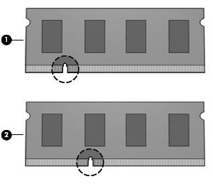 Sette inn eller ta ut minnemoduler Datamaskinen har et minnemodulrom, som er plassert under tastaturet.