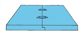 BE (butt edge) = rett kant SL (ship lap) = fals Bokstaven A (air) angir at produktet er HKFK/HFK-fritt og har homogene lukkede celler fylt med luft.