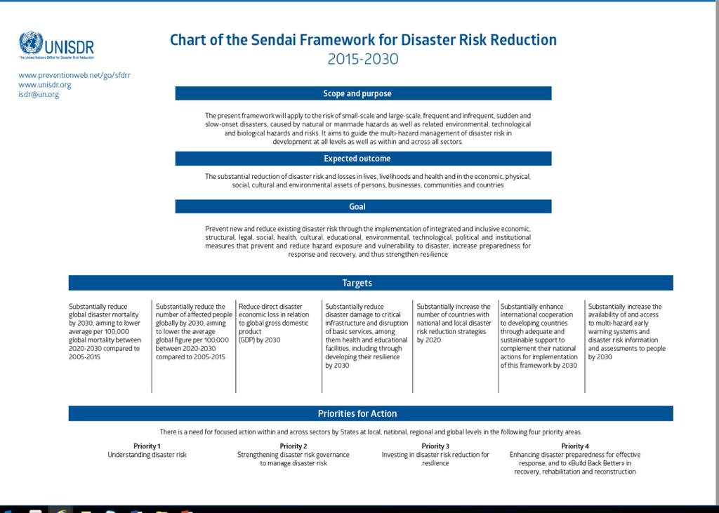 Sendai rammeverket - Globalt rammeverk for