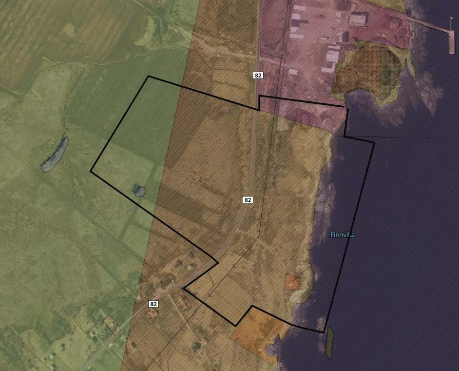 10 Områder på østsida av Andøya, hovedsakelig i sjø, er det vist fareområde for militær virksomhet, H_380.