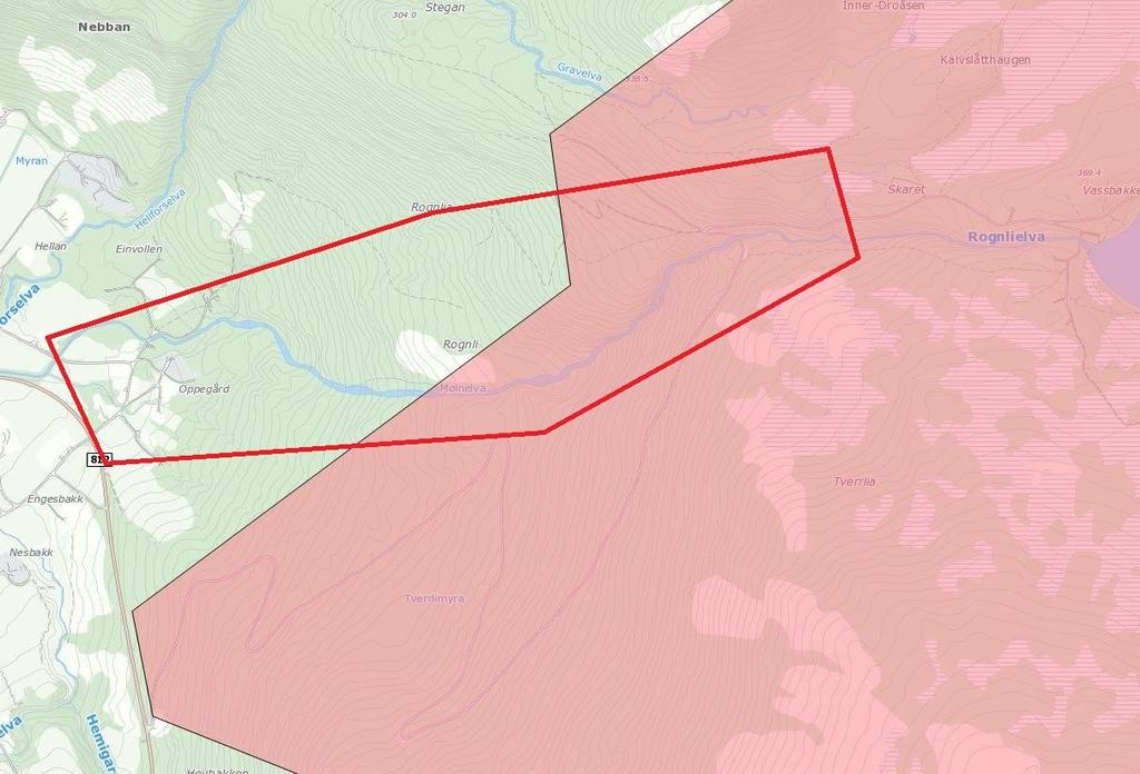 Vannforskriften (Forskrift om rammer for vannforvaltningen) Tiltaket ligger i et område som ikke er omfattet av en vedtatt regional forvaltningsplan i henhold til vannforskriften.