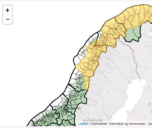 Årsak: Det ventes store nedbørmengder og mildt vær i Nordland onsdag og torsdag. Nedbøren ventes å komme som regn opp til 600-900 moh. på onsdag og opp til 1500-2000 moh på torsdag.