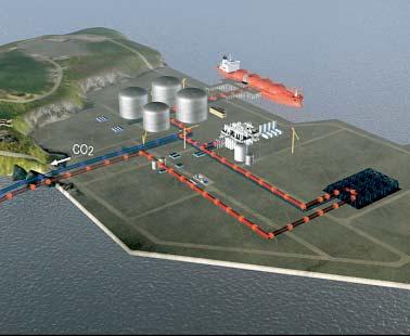 2 Nordsjøen En minimumsløsning for lagring fra et av de to mulige gasskraftverkene på Vestlandet (Kårstø eller Kollsnes), vil enten være en løsning ut til Sleipner/Heimdal, eller en løsning basert på