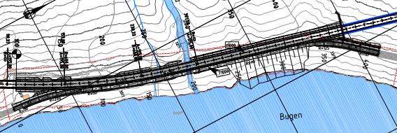 begge sider av vegen, og dels på grunn av at det vert stilt krav til avstandar mellom tunnelportalar og kryss i gjeldande handbøker som ikkje vil kunne overhaldast.