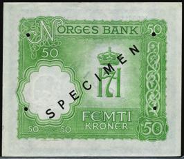 1800 100-kr 1 50 kr 1942 London.