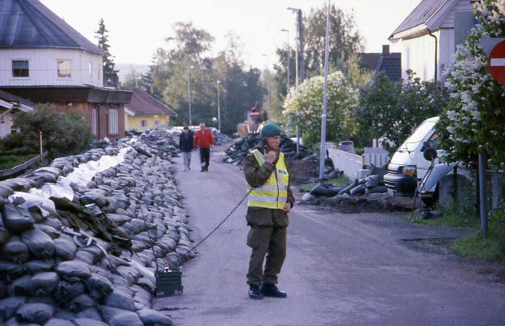 Lillestrøm juni 1995 - Vesleofsen Flommen i
