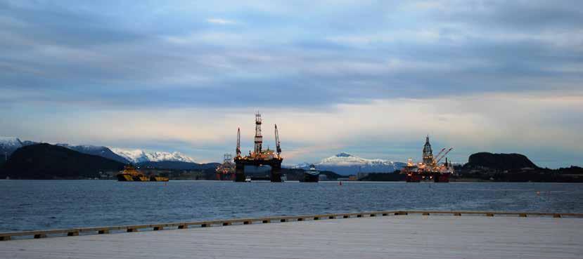 Rigger på Bremsnesfjorden MARKEDSUTSIKTER Det er forventet at aktiviteten i olje- og offshoremarkedet skal øke noe i de nærmeste årene.