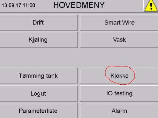 Klokke Må være innlogget