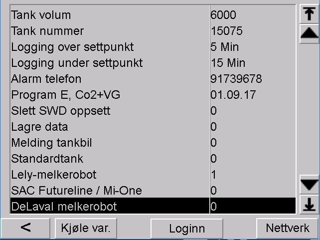 Logger oftere ved verdi over sett punkt