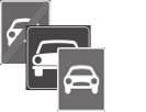 Eksempel på melding: Trafikkskiltinformasjon (RSI)* Funksjonen Trafikkskiltinformasjon (RSI Road Sign Information) hjelper føreren å huske hvilke hastighetsrelaterte trafikkskilt bilen har passert.