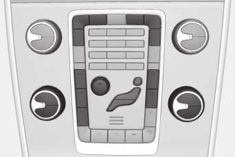 INSTRUMENTER OG BETJENINGSELEMENTER Med knappene og bryterne på midtkonsollen eller de høyre knappene på rattet* kan funksjoner aktiveres eller deaktiveres, og mange forskjellige innstillinger kan