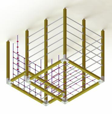 500,- Arealbehov: 7,9m x 7,9m Størrelse: 3,4m x 3,4m Fallhøyde: 2,6m Aldersgruppe: 5-14 år Klatrestativ Klatrekube Art.