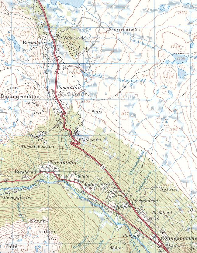 1. Innledning Vasstulan i Nore og Uvdal kommune er et hytteområde i utvikling. Her er kommunal vannforsyning basert på 5 dypbrønner i fjell som har vært i drift i flere år.