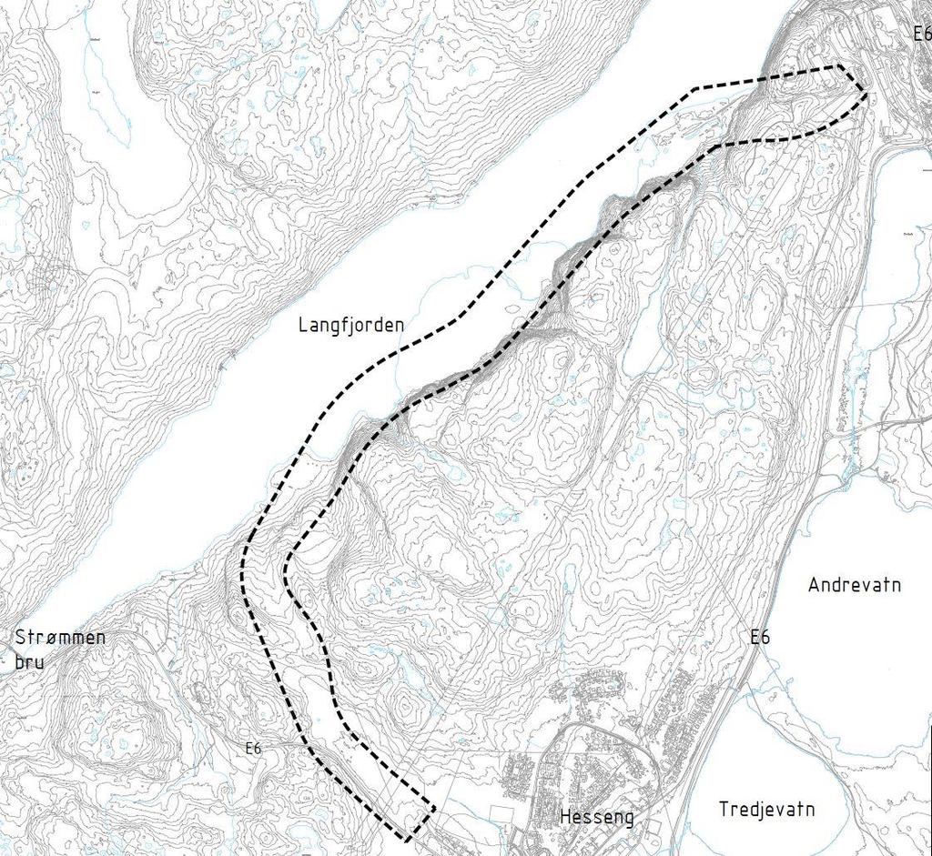 Side: 7 av 36 3 TILTAKET KILA ligger i Langfjorden, sørvest for Kirkenes sentrum og vest for Toppenfjellet. Hensikten med planarbeidet er å legge til rette for sørlig atkomst til KILA.