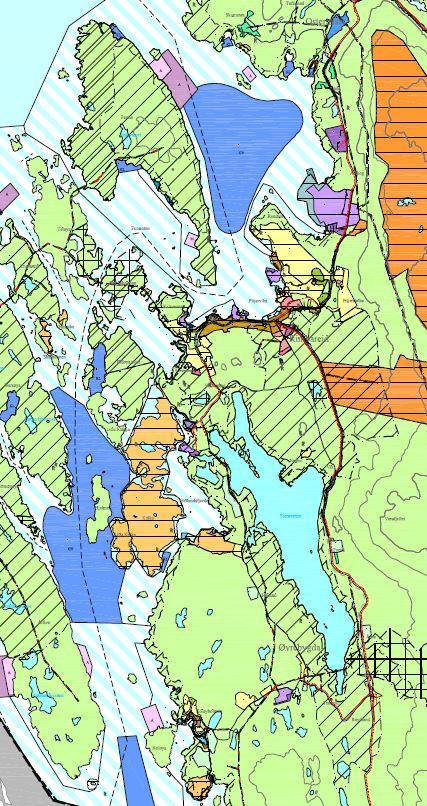 Utvalde Naturtypar og plan: Slåttemark og Haustingsskog: i hovudsak mindre,