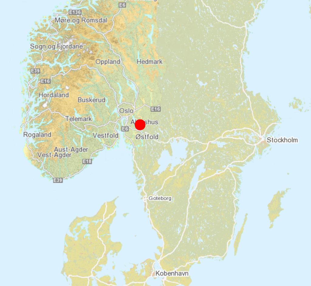 2 Material og metode 2.1 Forsøksområde Figur 1. Oversikt over beliggenheten til Hemnes I Aurskog-Høland (skjermdump fra www.norgeskart.no). Figur 2.