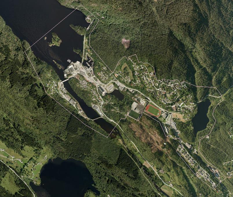 1.2. Planavgrensing Planområdet er på om lag 1500 daa og ligg sentralt lokalisert på Osterøy inst i Lonevågen, ein sidearm til Osterfjorden.