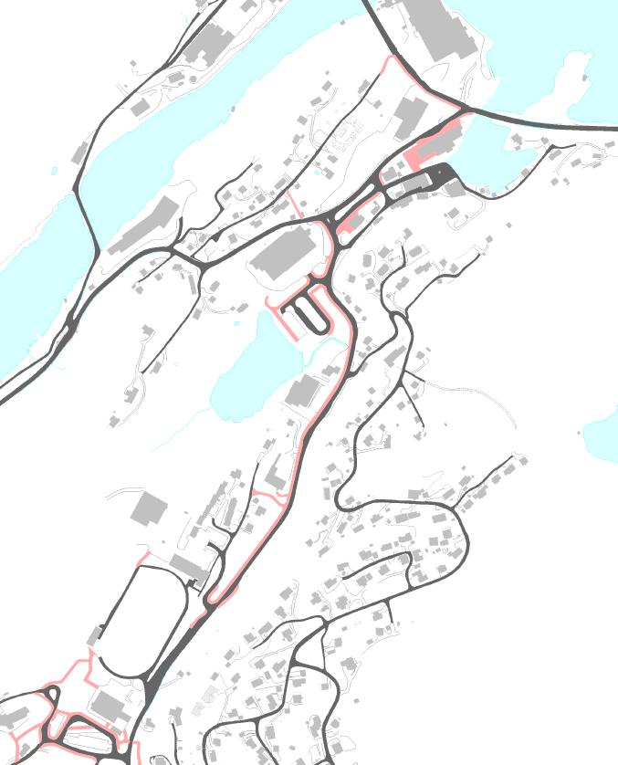 4.4. FOTGJENGARAR OG SYKLISTAR Gang- og sykkelstrukturen i Lonevåg er fragmentert og ber preg av at den er stykkevis etablert.
