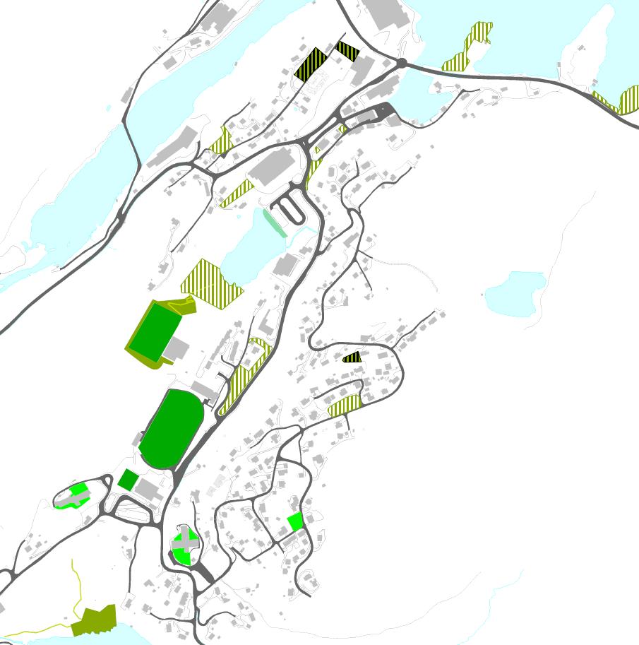5.8. IDRETT OG REKREASJON Lonevåg har fleire område regulert til idrett og rekreasjon i nær tilknyting til både sentrum og skule.